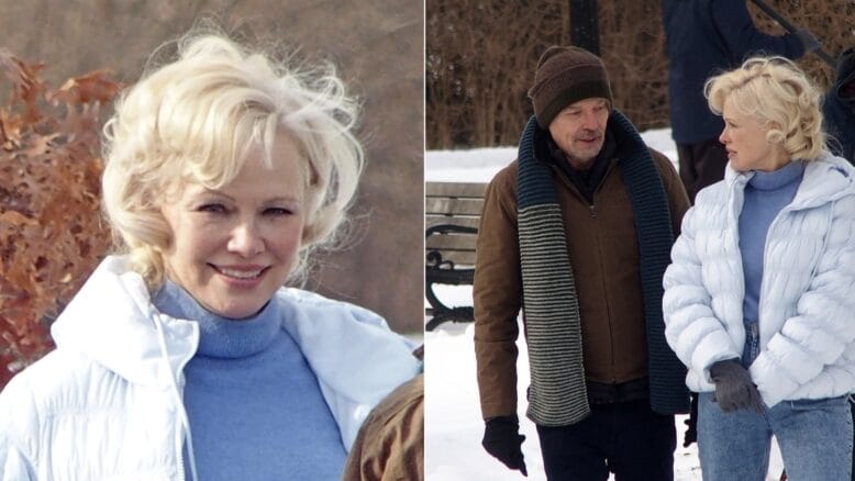 Pamela Anderson and Billy Bob Thornton film scenes for Somedays in Westfield.