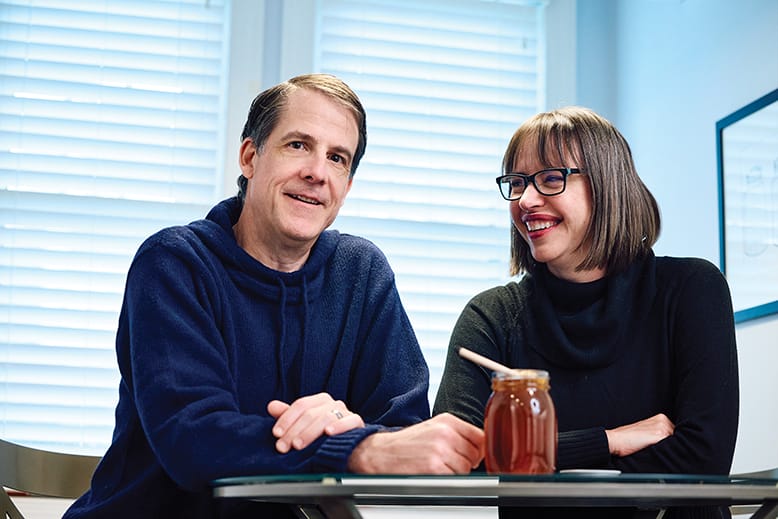 Trenton-based beekeepers Mark and Michele Leckington