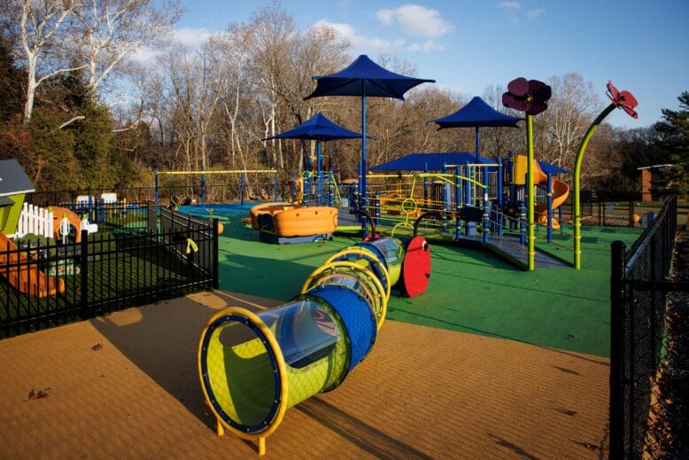 The Gaudreau Brothers’ Wings of Hope and Chrysalis Corner Adaptive Playground at Archbishop Damiano School in Westville, NJ