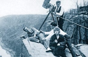 Still from "The Perils of Pauline" on cliffs of the Palisades of Fort Lee, NJ