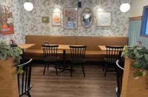 Interior of refreshed Toast City Diner in Montclair, NJ