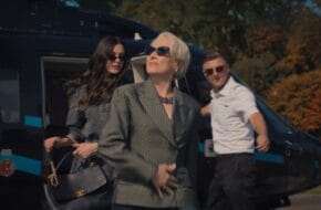 Anne Hathaway as Andy Sachs and Meryl Streep as Miranda Priestly in "The Devil Wears Prada 2."