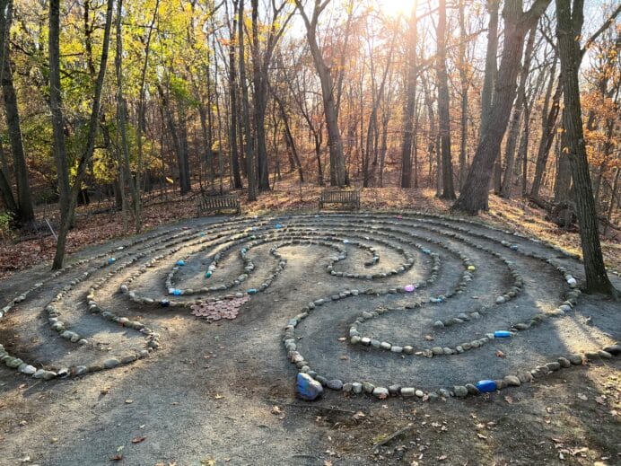 Labyrinth at Frelinghuysen Arboretum in Morristown, NJ