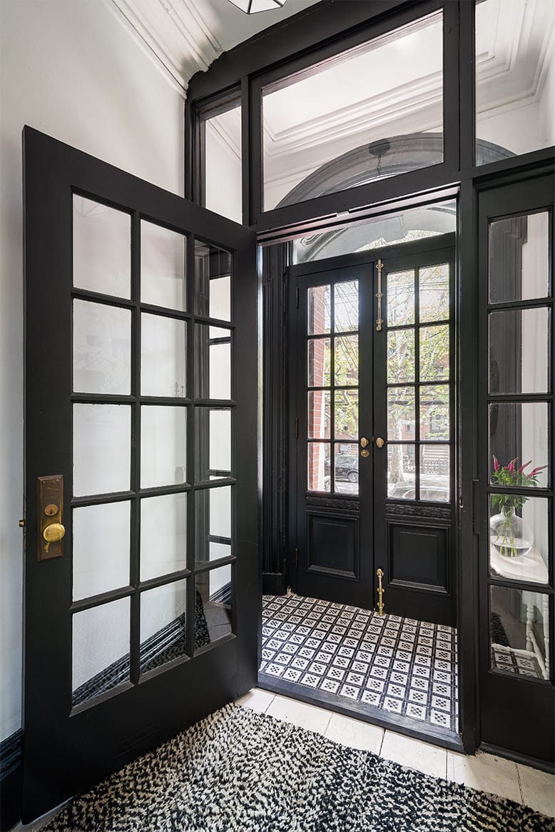 Entry of a in Jersey City brownstone