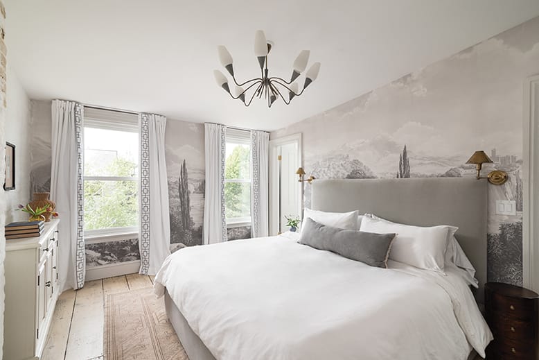 Bedroom in a Jersey City brownstone
