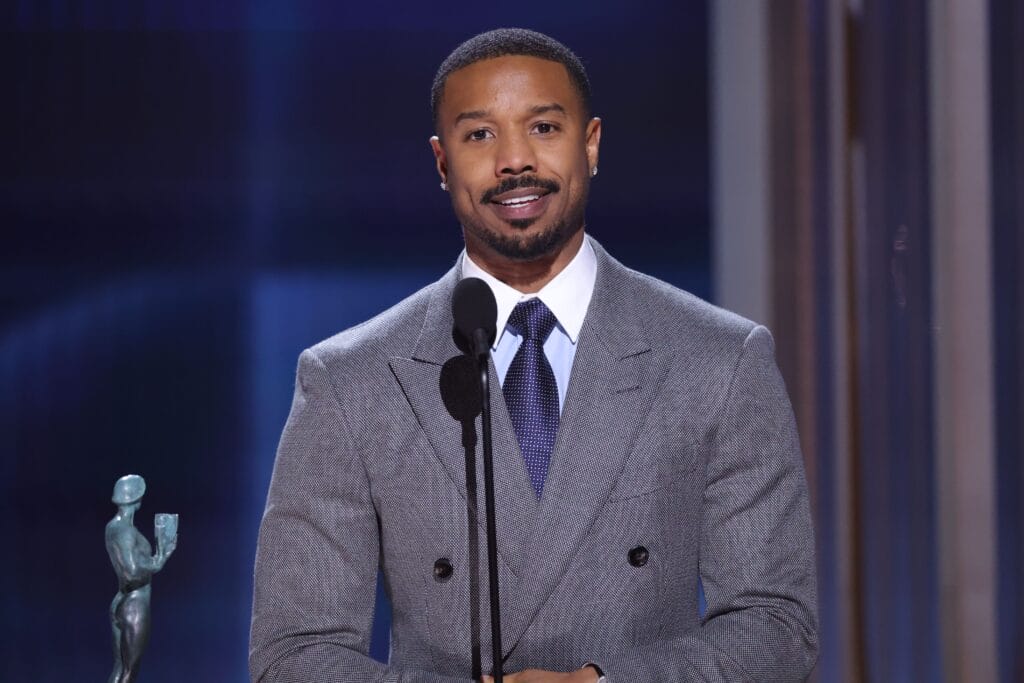Michael B. Jordan Shouts Out Newark Hometown in SAG Actor Awards Speech