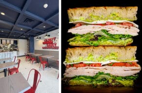 Interior and sandwich shots from Millburn Deli on South Street in Morristown, NJ