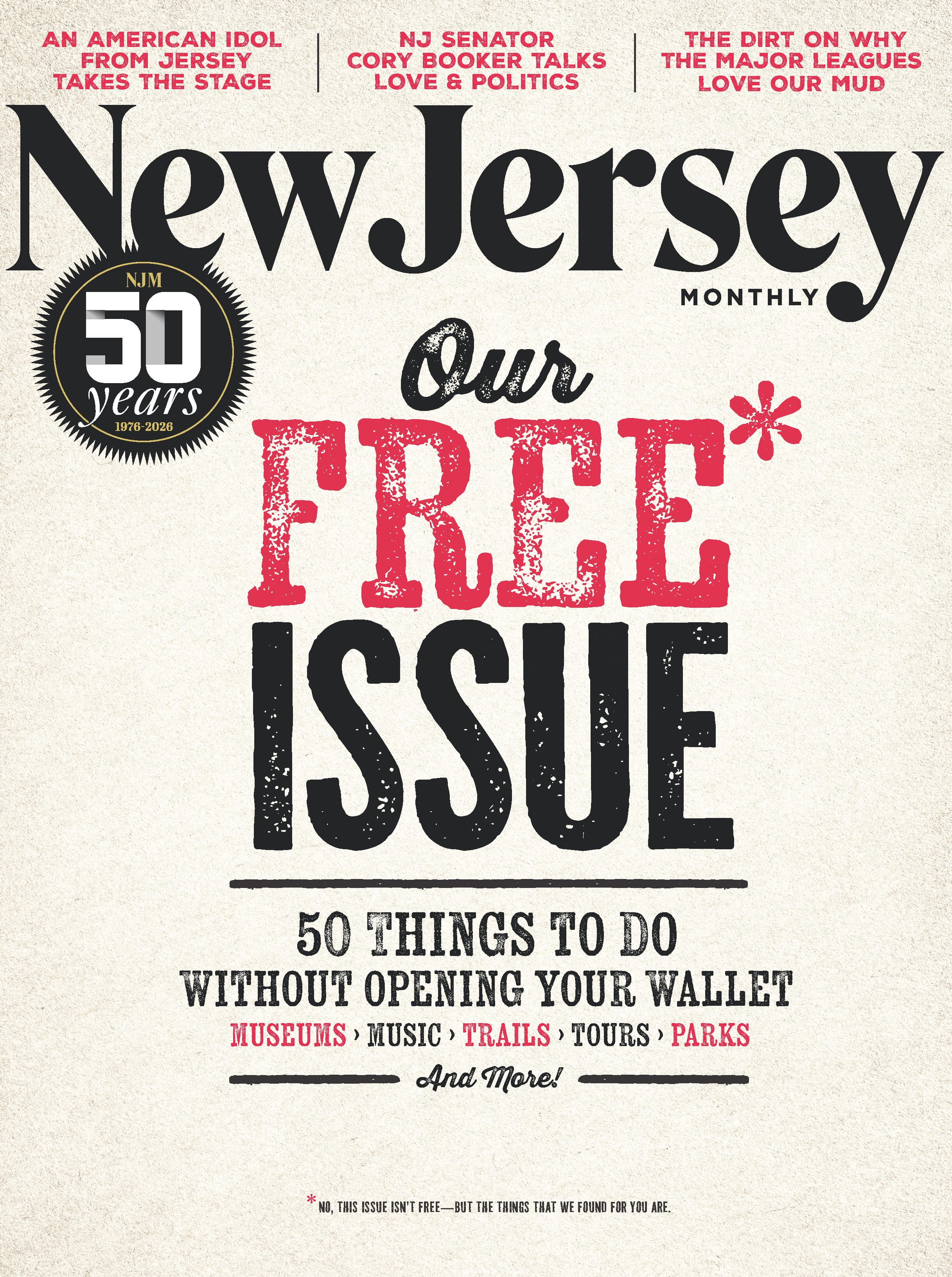 New Jersey Monthly magazine's April 2026 cover