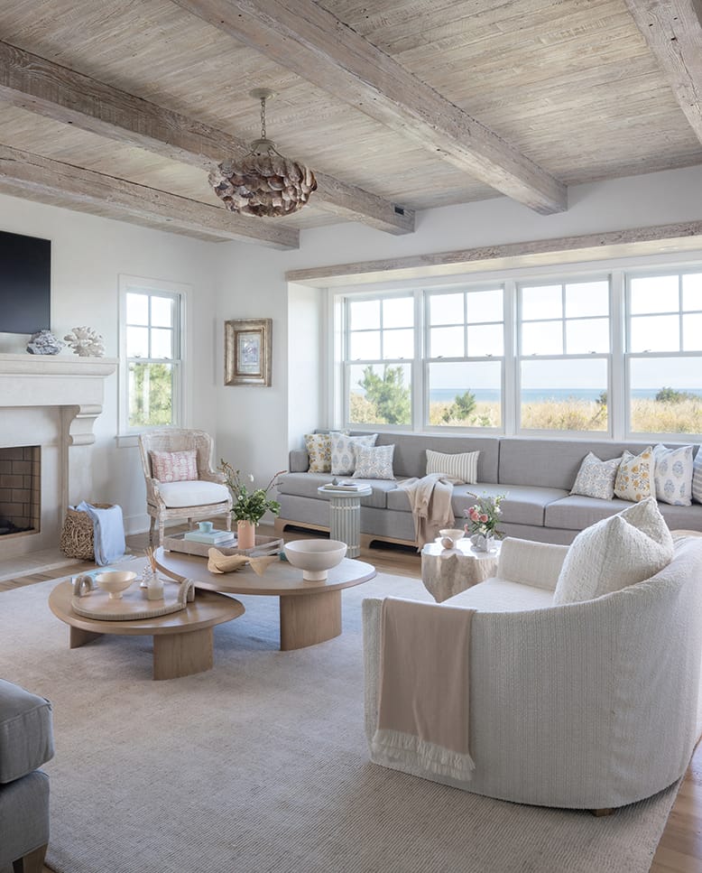 Living room of home in Ocean County, NJ