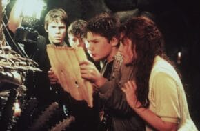 Josh Brolin, Sean Astin, Corey Feldman and Kerri Green in "The Goonies.