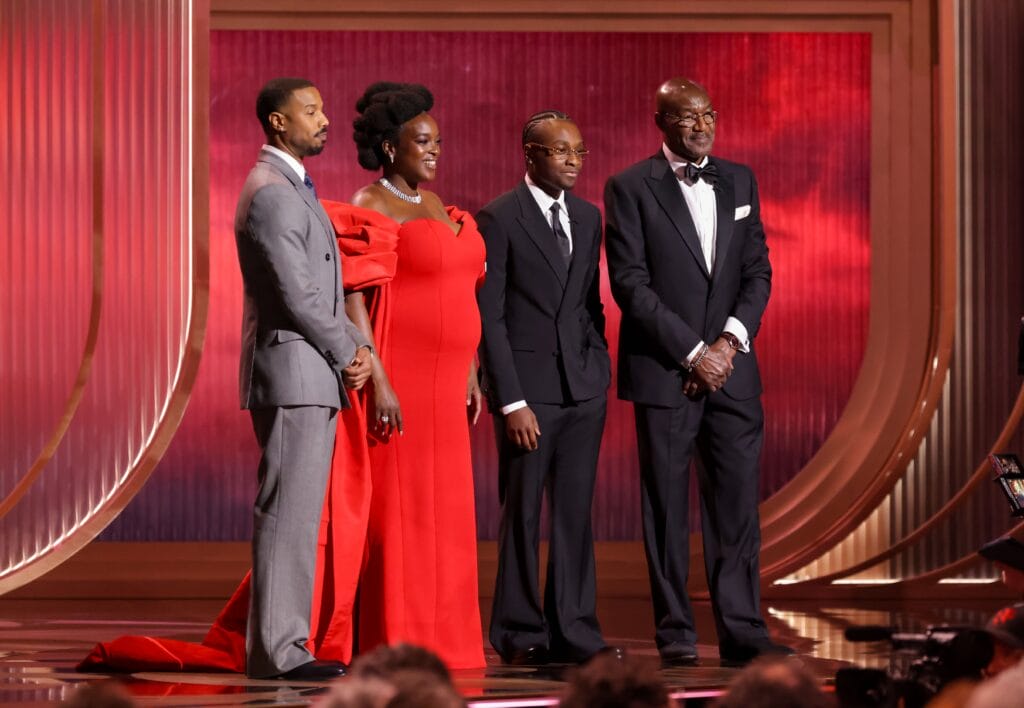 Sinners actors Delroy Lindo, Michael B. Jordan, Wunmi Mosaku and Miles Caton