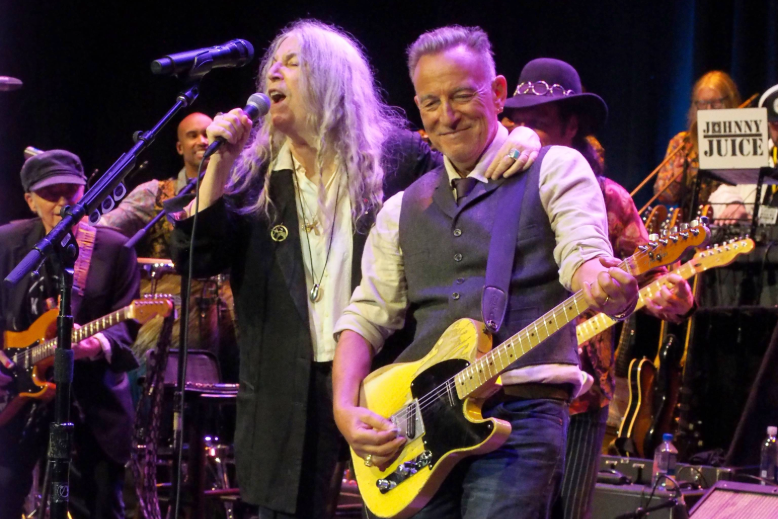 Bruce Springsteen and Patti Smith performing at the 2026 American Music Honors hosted by the Bruce Springsteen Center for American Music at Monmouth University in West Long Branch, NJ