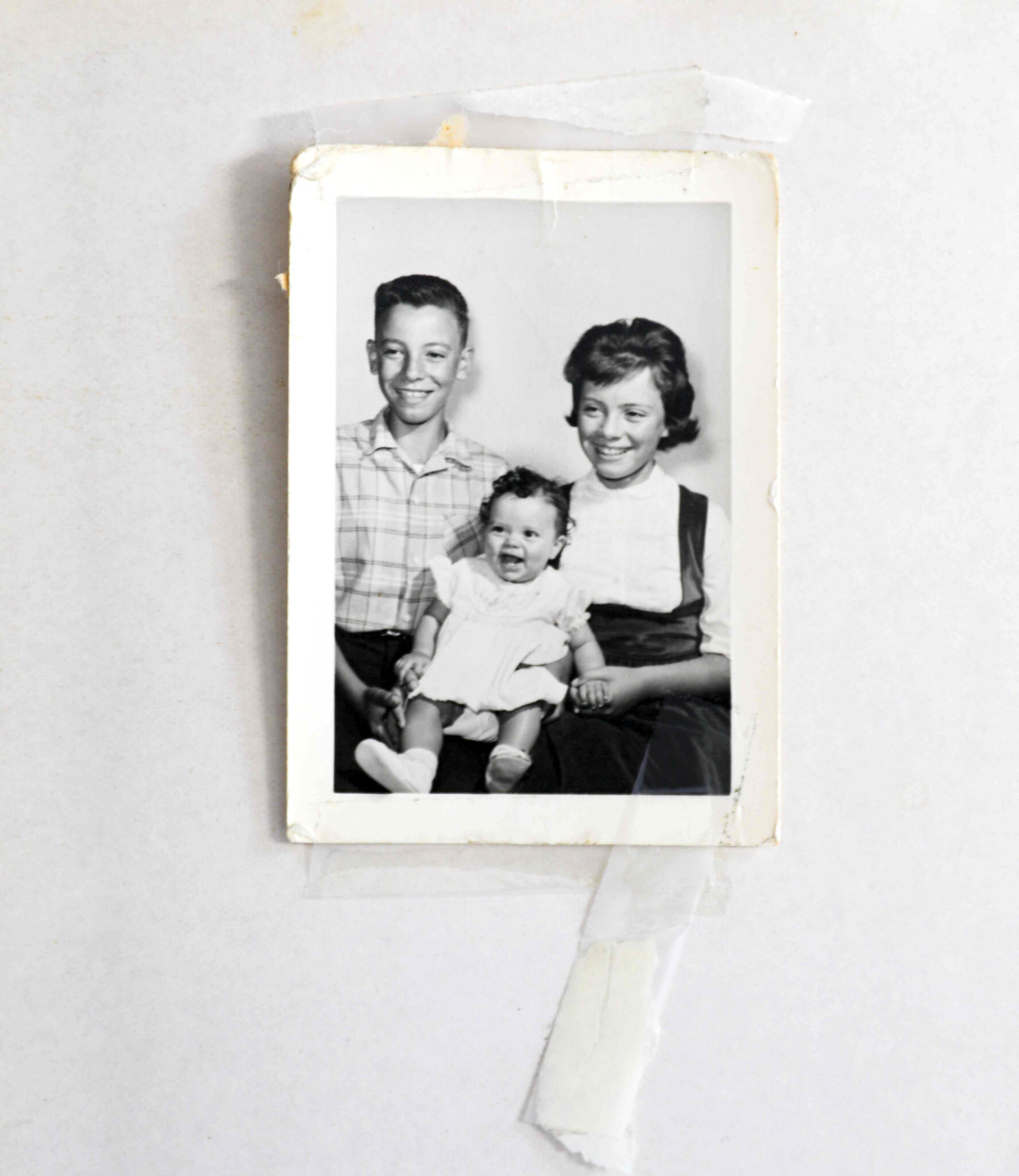 Childhood photo of Bruce Springsteen with his sisters Pam (center) and Virginia from the Bruce Springsteen Center for American Music at Monmouth University in West Long Branch, NJ
