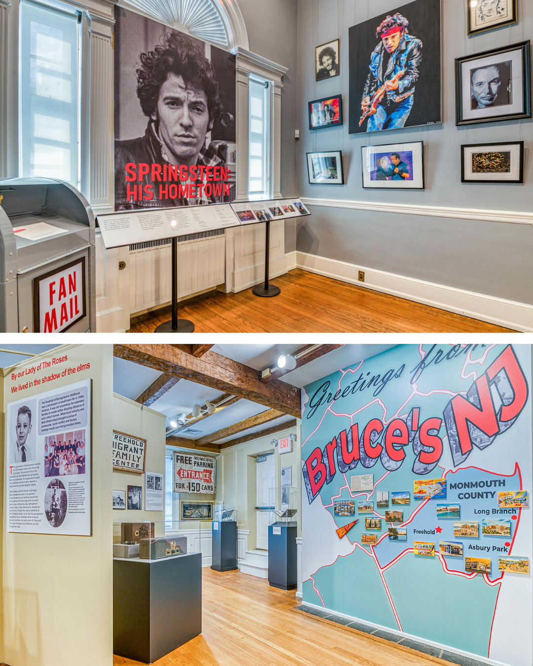 Images from the 2019 “Springsteen: His Hometown” exhibit at the Monmouth County Historical Association in Freehold, NJ