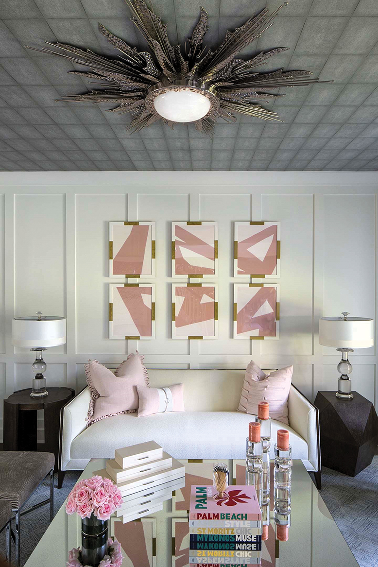 Living room of home in Demarest, NJ