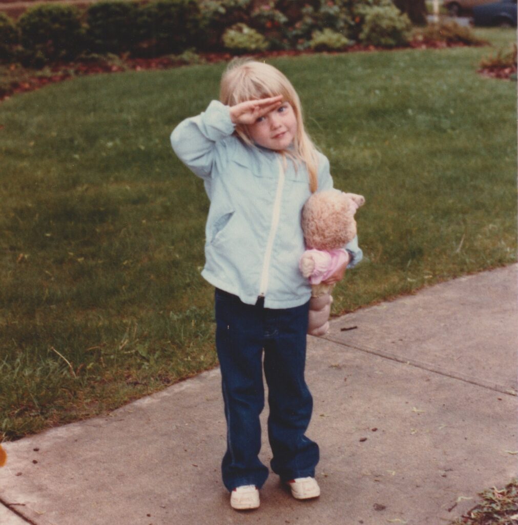 Katie Dippold at the 1984 Freehold Township Memorial Day parade.