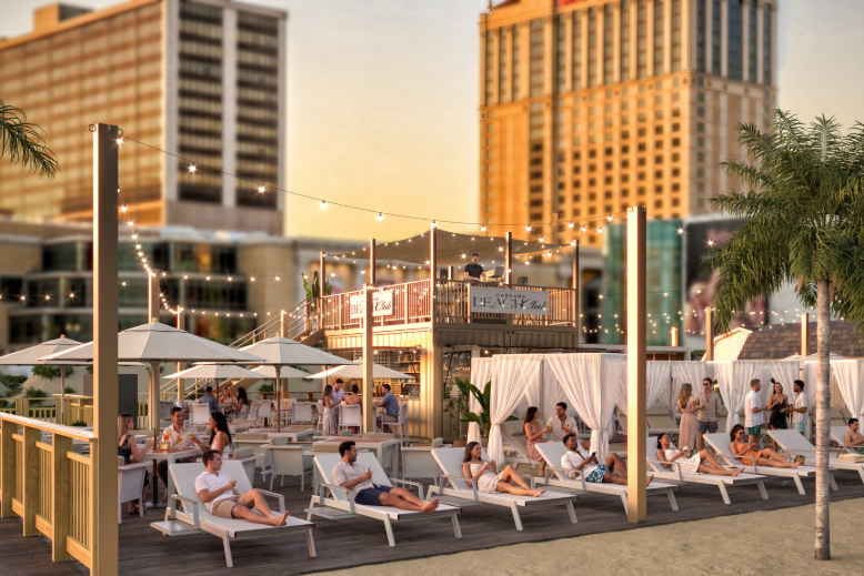 Rendering of Caesars Beach Club in Atlantic City
