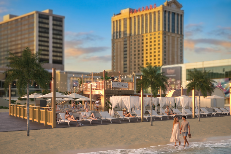 Rendering of Caesars Beach Club in Atlantic City