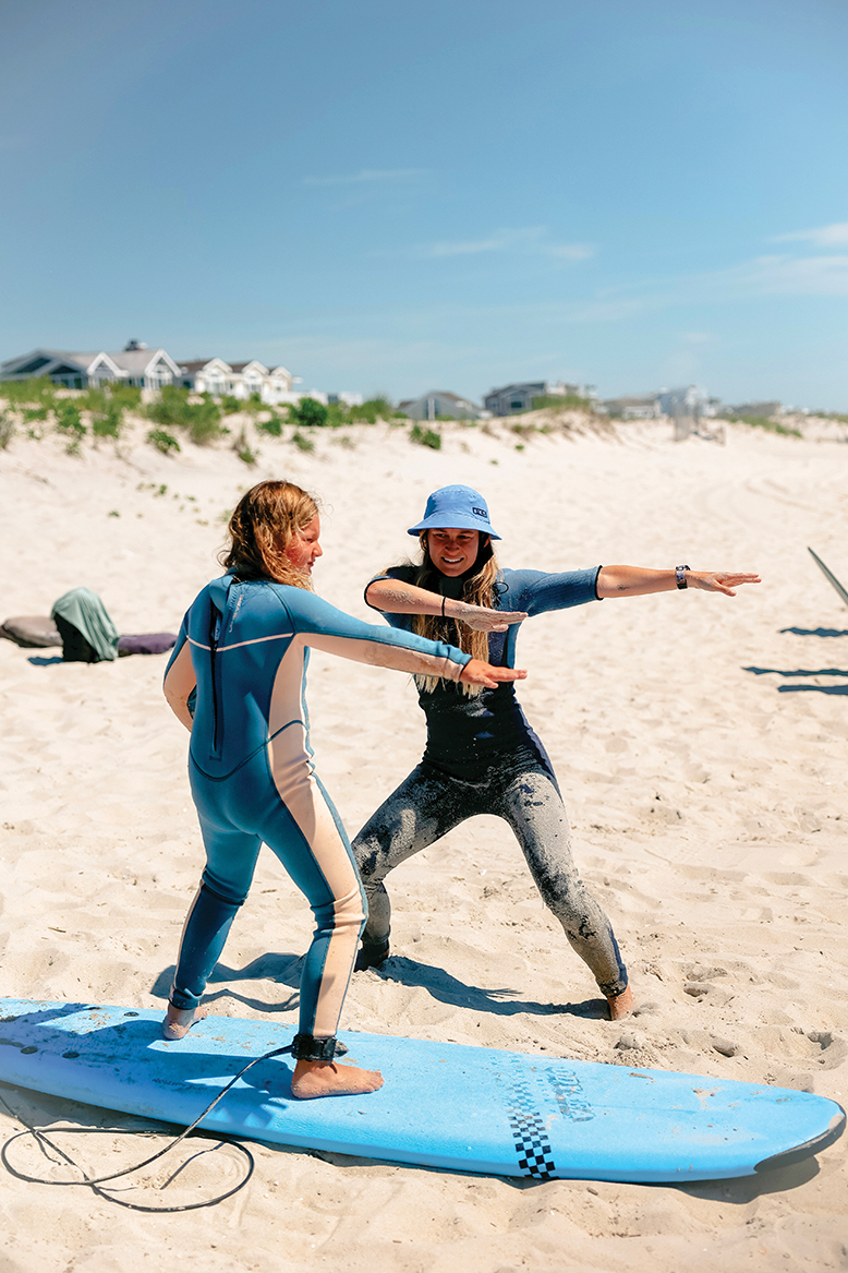 Members of Island Girls Surf and Skate in Beach Haven, NJ
