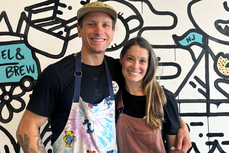 Aaron and Julie Wagner of the Bagel Shop in Cape May