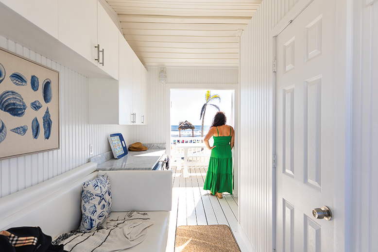 A cabana at Surfrider Beach Club