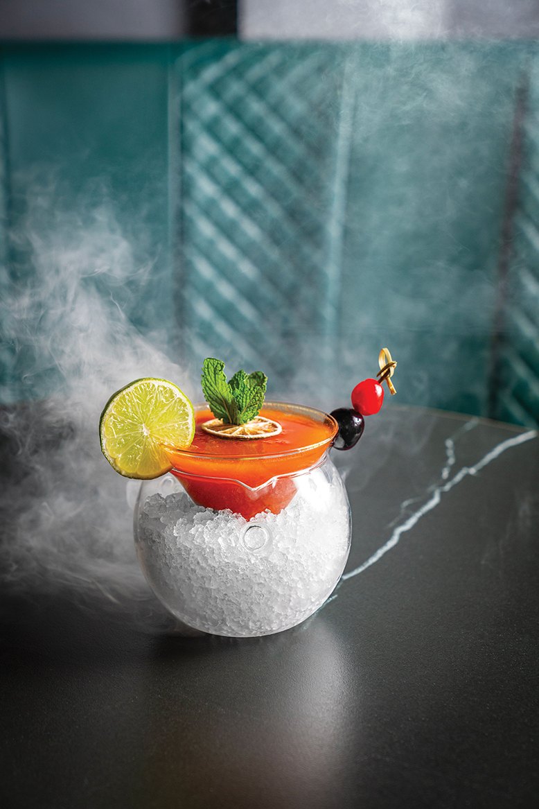 Mocktail at Thumkaa Bar & Kitchen in Jamesburg, NJ