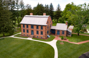 Exterior of Dey Mansion in Wayne, NJ