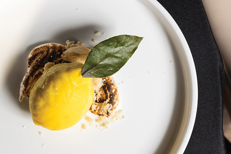Lemon tart at Olea in Spring Lake, NJ