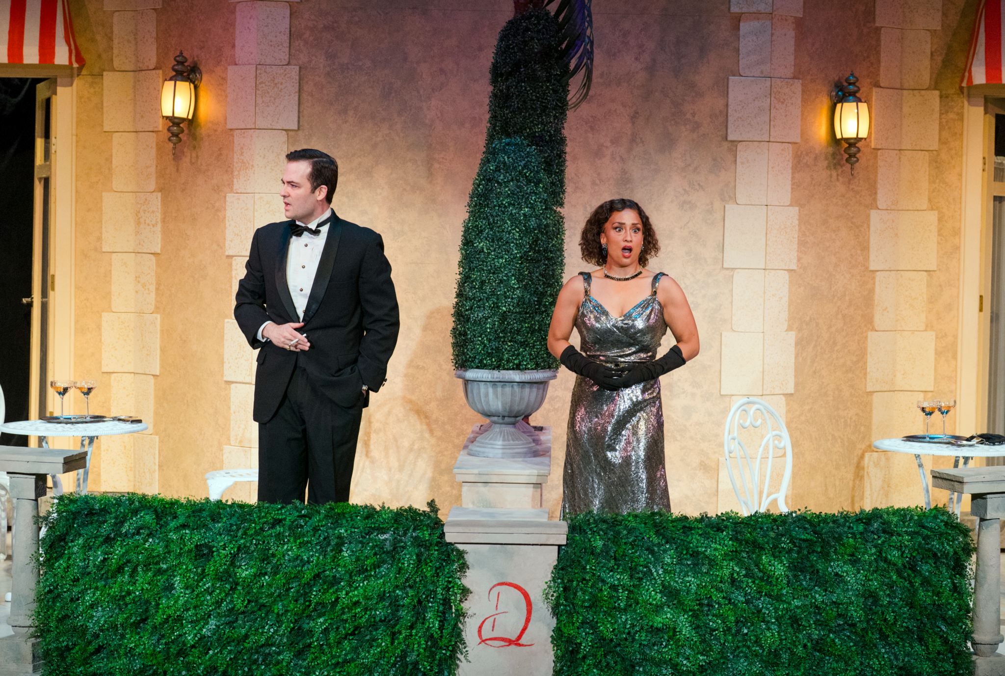 Actors in "Privates Lives" at Shakespeare Theatre in Madison, NJ