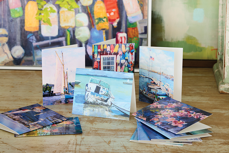 Notecards with prints of artwork by NJ artist Jules Duffy
