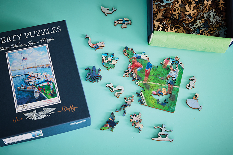Liberty Puzzle's collaboration with NJ artist Jules Duffy