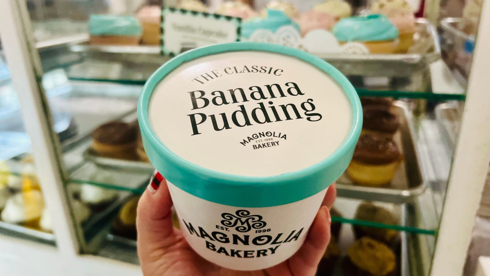 Banana pudding at Magnolia Bakery