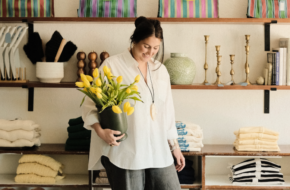Owner Tess Hazen at her shop August in Bay Head, NJ