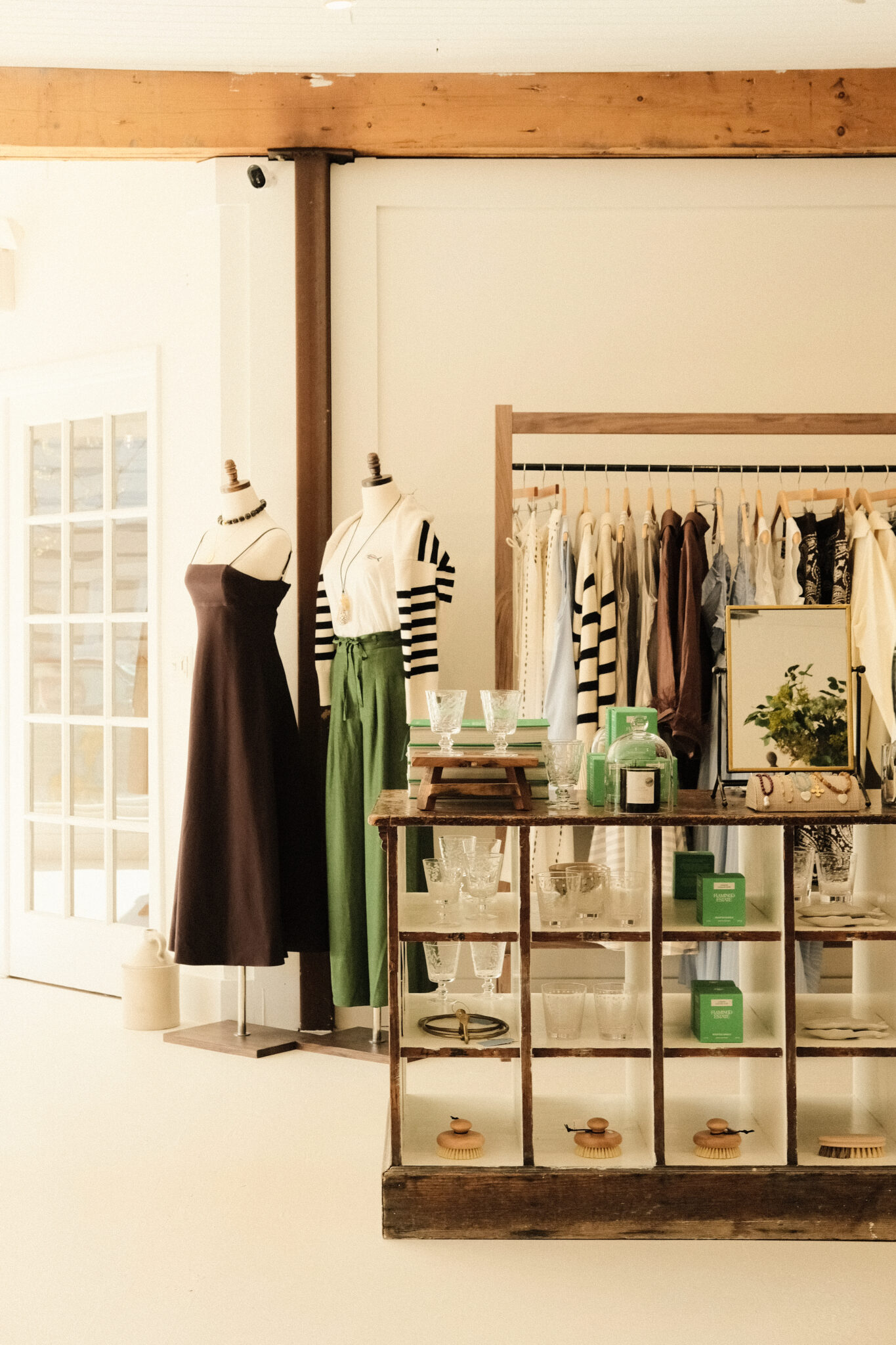 Clothing and home goods at the boutique August in Bay Head, NJ