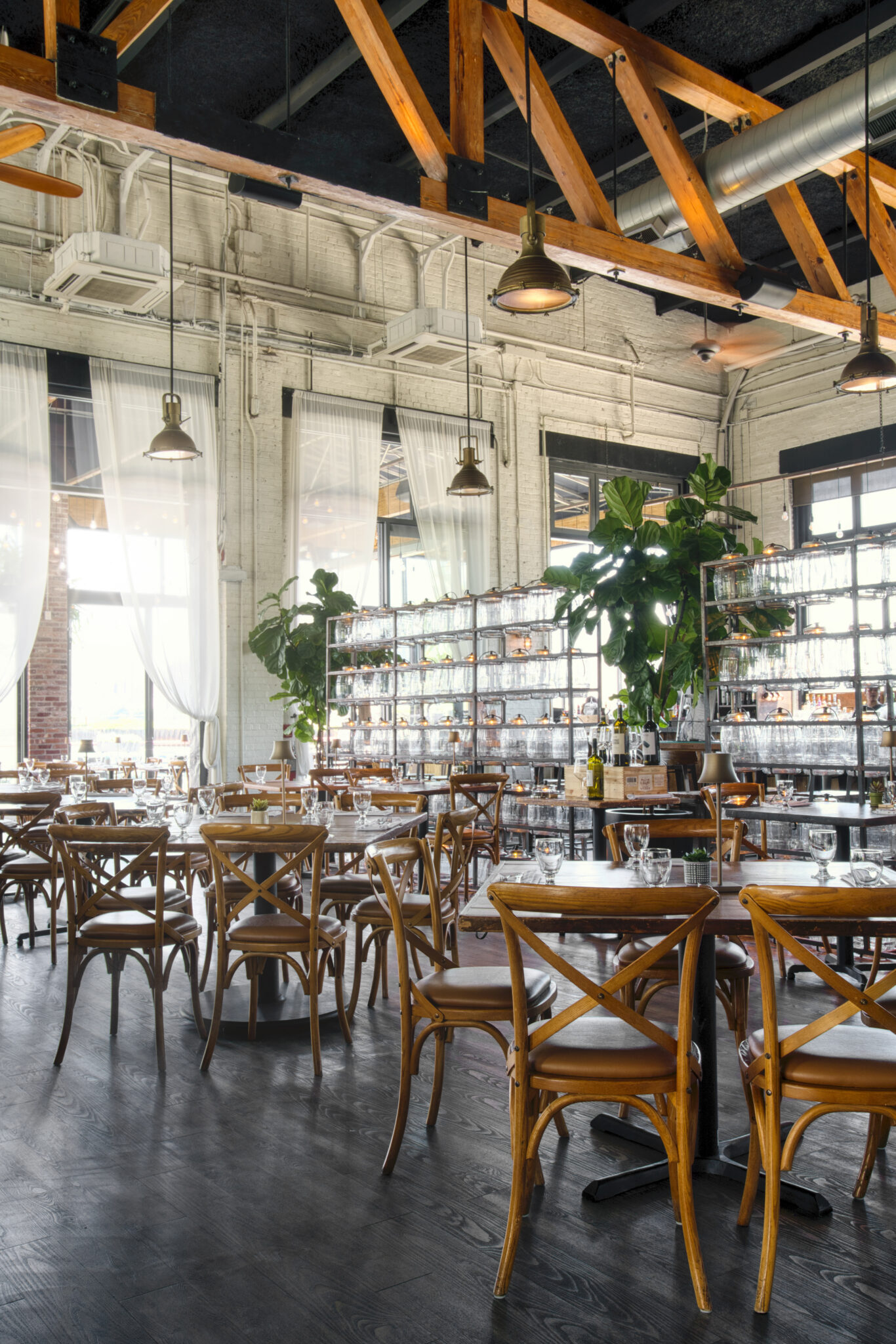 The interior of Battello in Jersey City, NJ