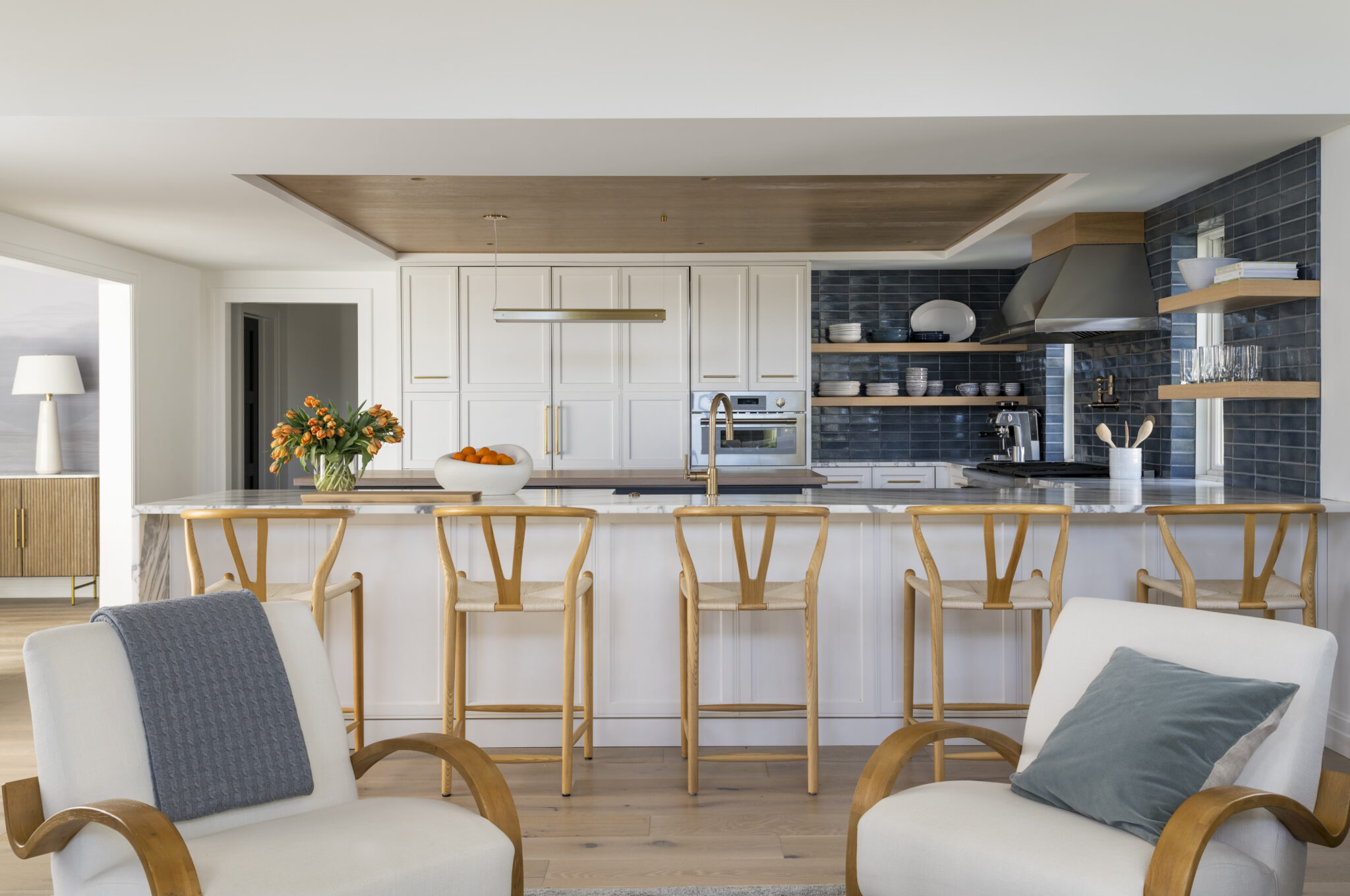 Kitchen in home in Rumson, NJ