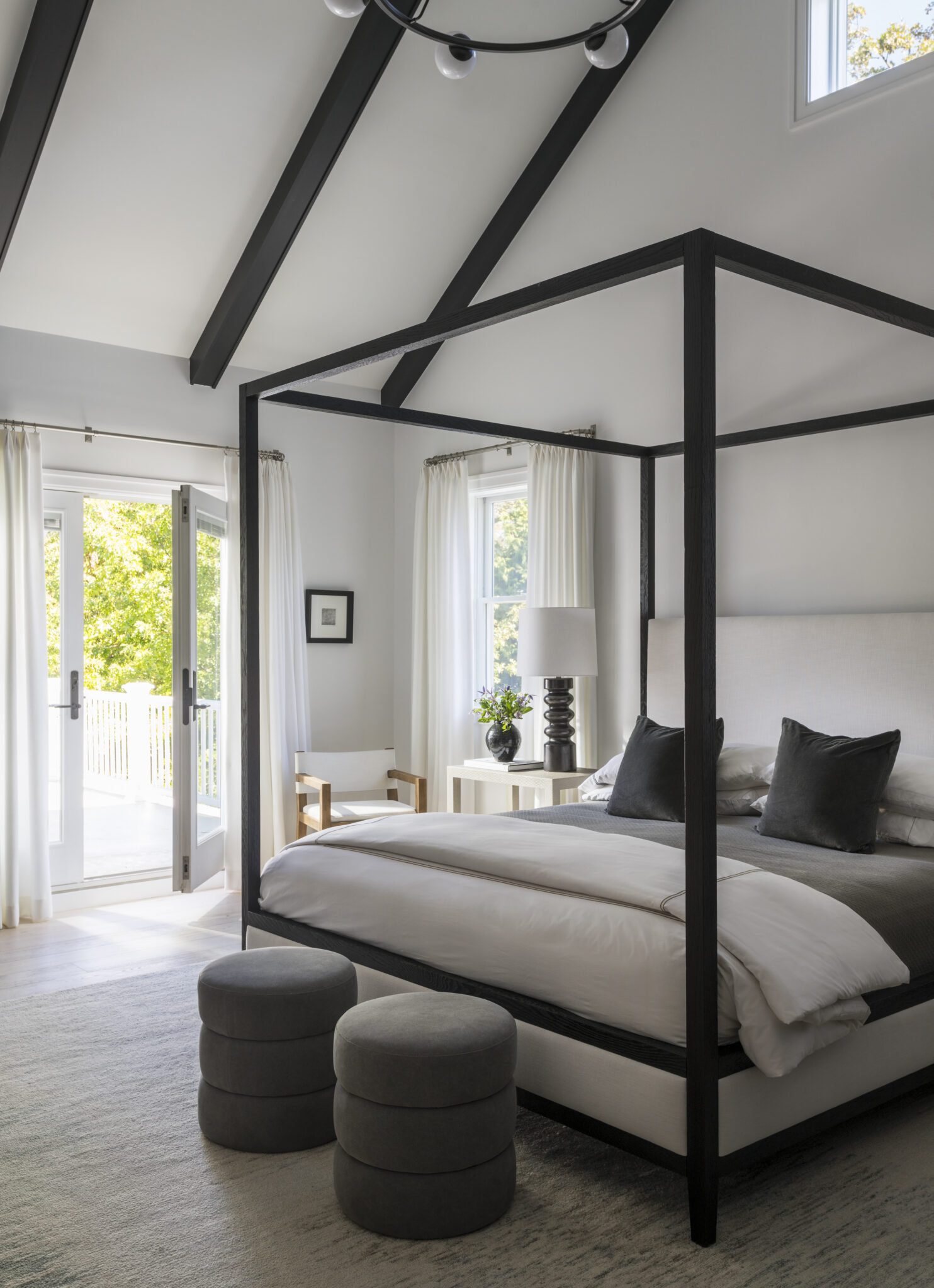 Primary bedroom of home in Rumson, NJ