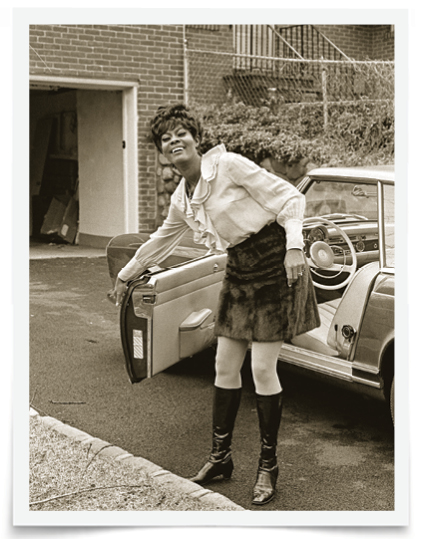 Dionne Warwick in Maplewood, New Jersey, circa 1968.