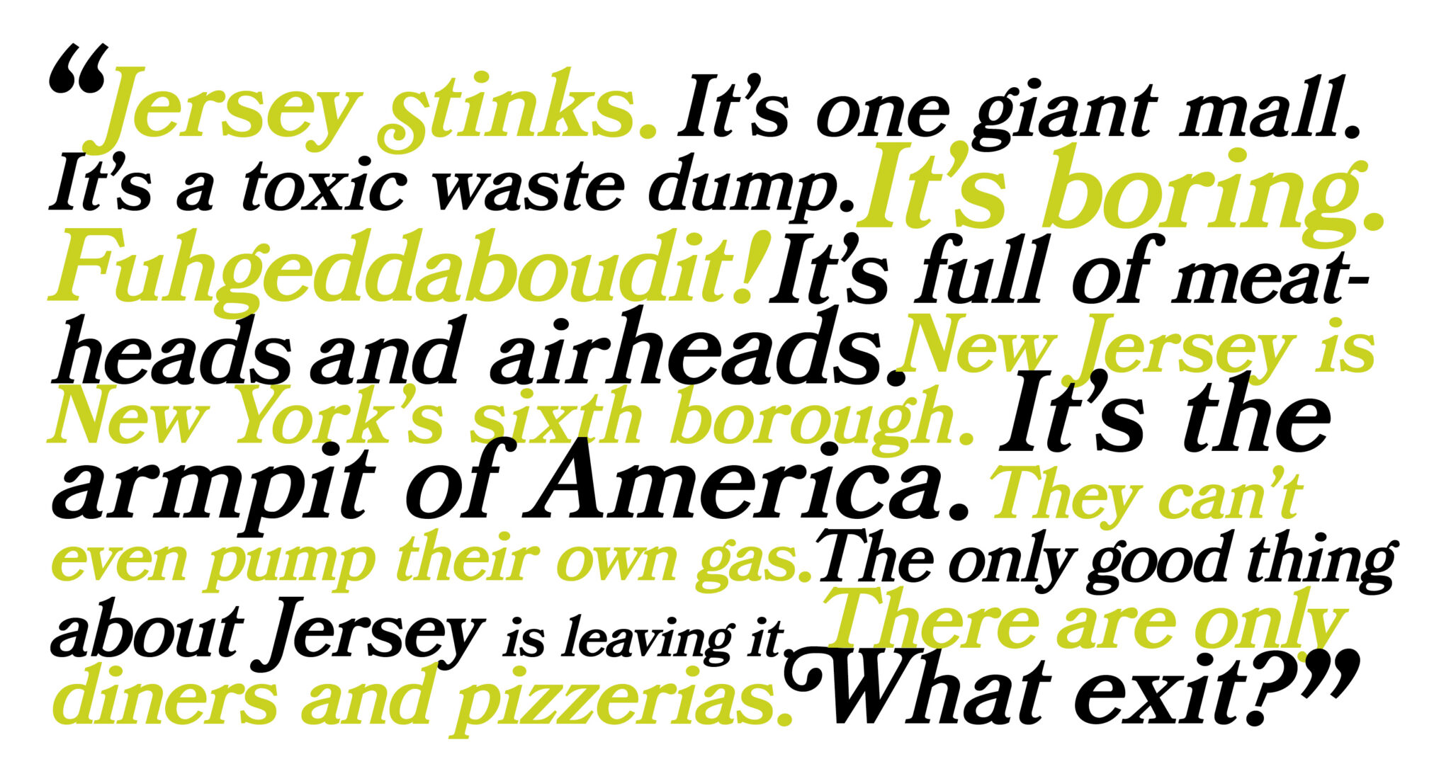 Quote about New Jersey
