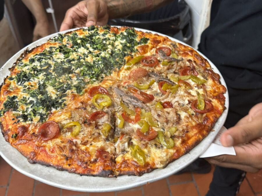 Pizza at Star Tavern in Orange, NJ