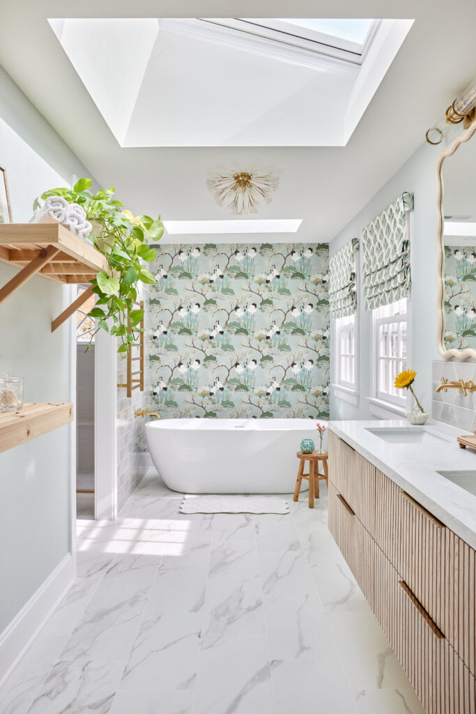 A master bathroom by ASID Allied member Katelyn Spacek of Curate Interior Designs.