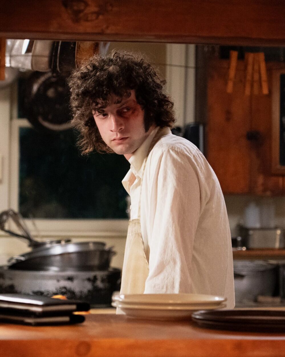 Dominic Sessa as Anthony Bourdain in "Tony"