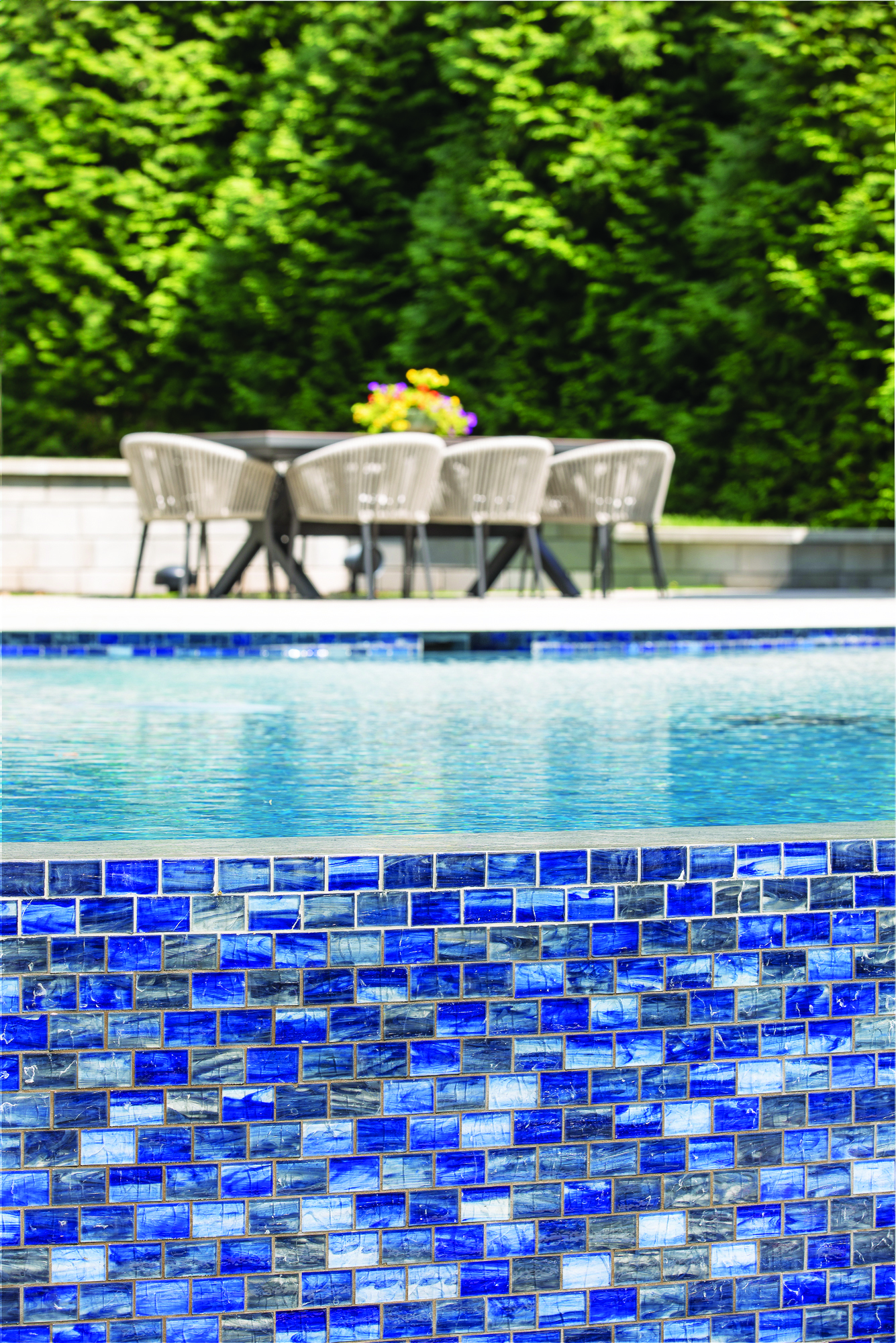 Pool in backyard in Westfield, NJ