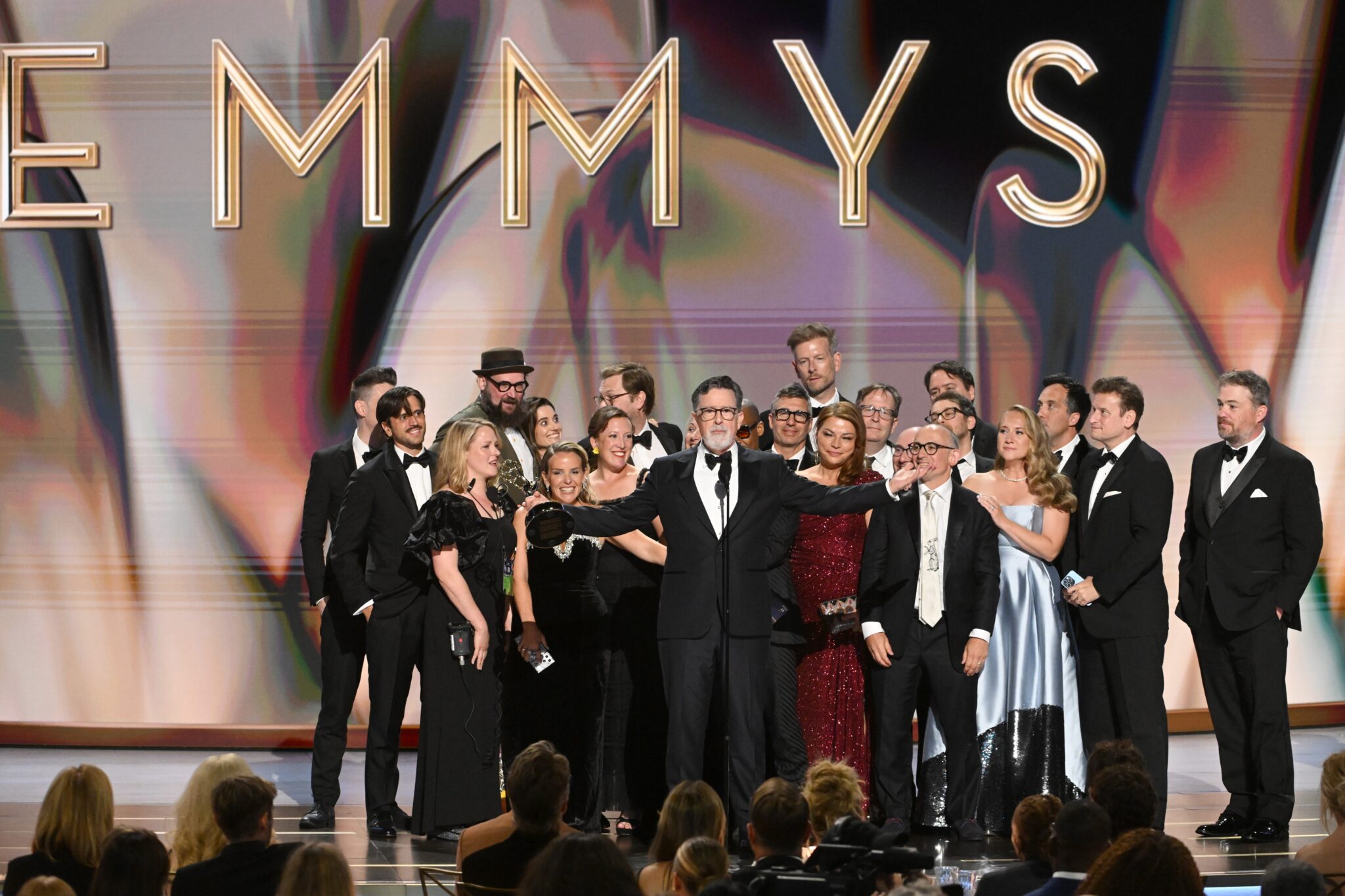 Stephen Colbert wins an Emmy.