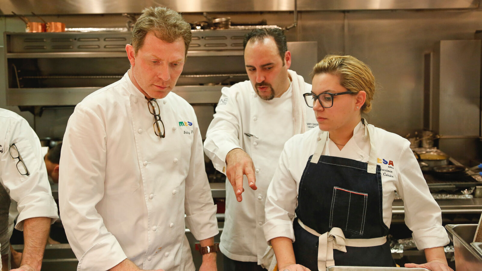 Bobby Flay and Leia Gaccione in 2014