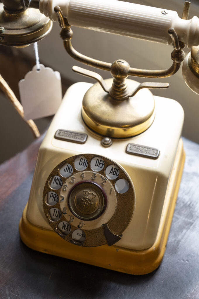 A retro rotary phone at the Carriage House in Lafayette, NJ