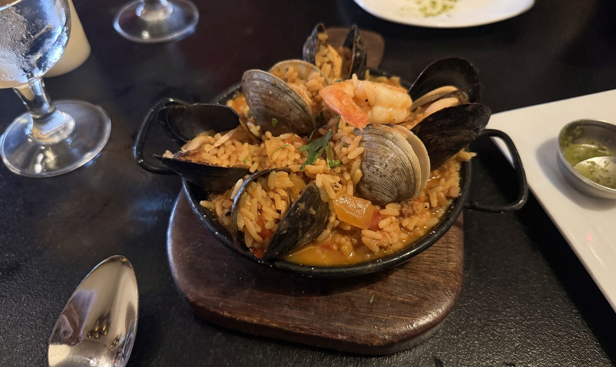 Paella Valencia at Cravings Tapas Bistro in Ridgewood, NJ