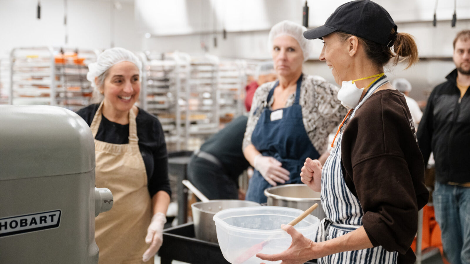Karen Merz, far right, runs Next Level Grains.