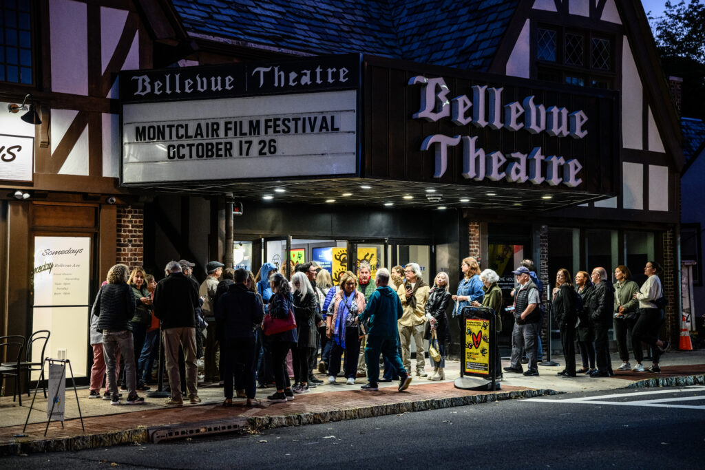 Patrons line up outside Bellevue Theatre during the 2025 festival.