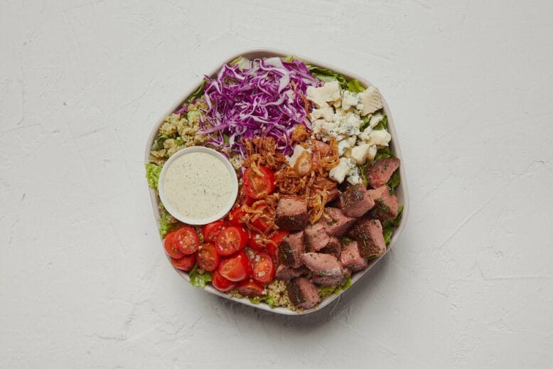 Sweetgreen's chopped salad with steak